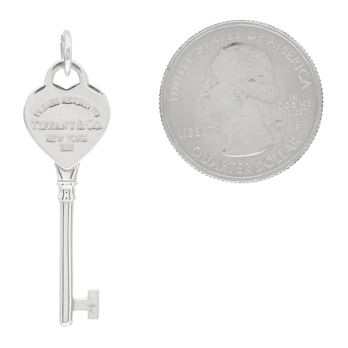 Sterling Silver Return To Tiffany Heart Key Pendant