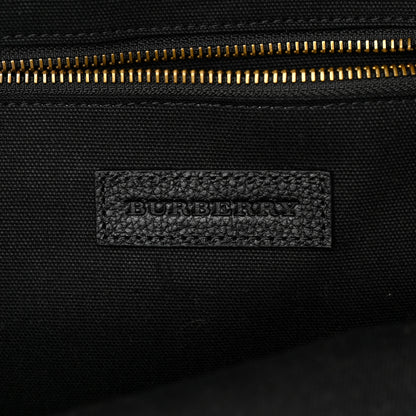 Burberry Mega Check Calfskin Abbeydale Simple Backpack Black Camel 6 of 9