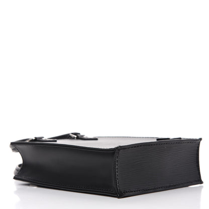 Louis Vuitton Epi Petit Sac Plat Black 4 of 10