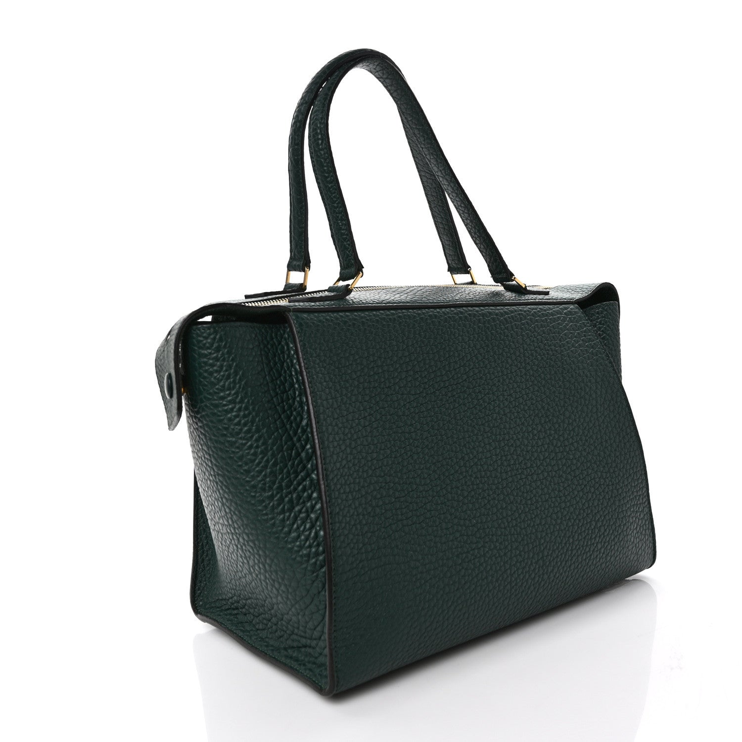 Celine Bullhide Calfskin Small Ring Bag Dark Green 3 of 9