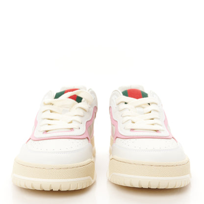 Gucci Calfskin Womens Re-Web Sneakers 39.5 White Pink 3 of 11