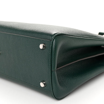 Gucci Grainy Calfskin Small Zumi Top Handle Bag Vintage Green 11 of 11