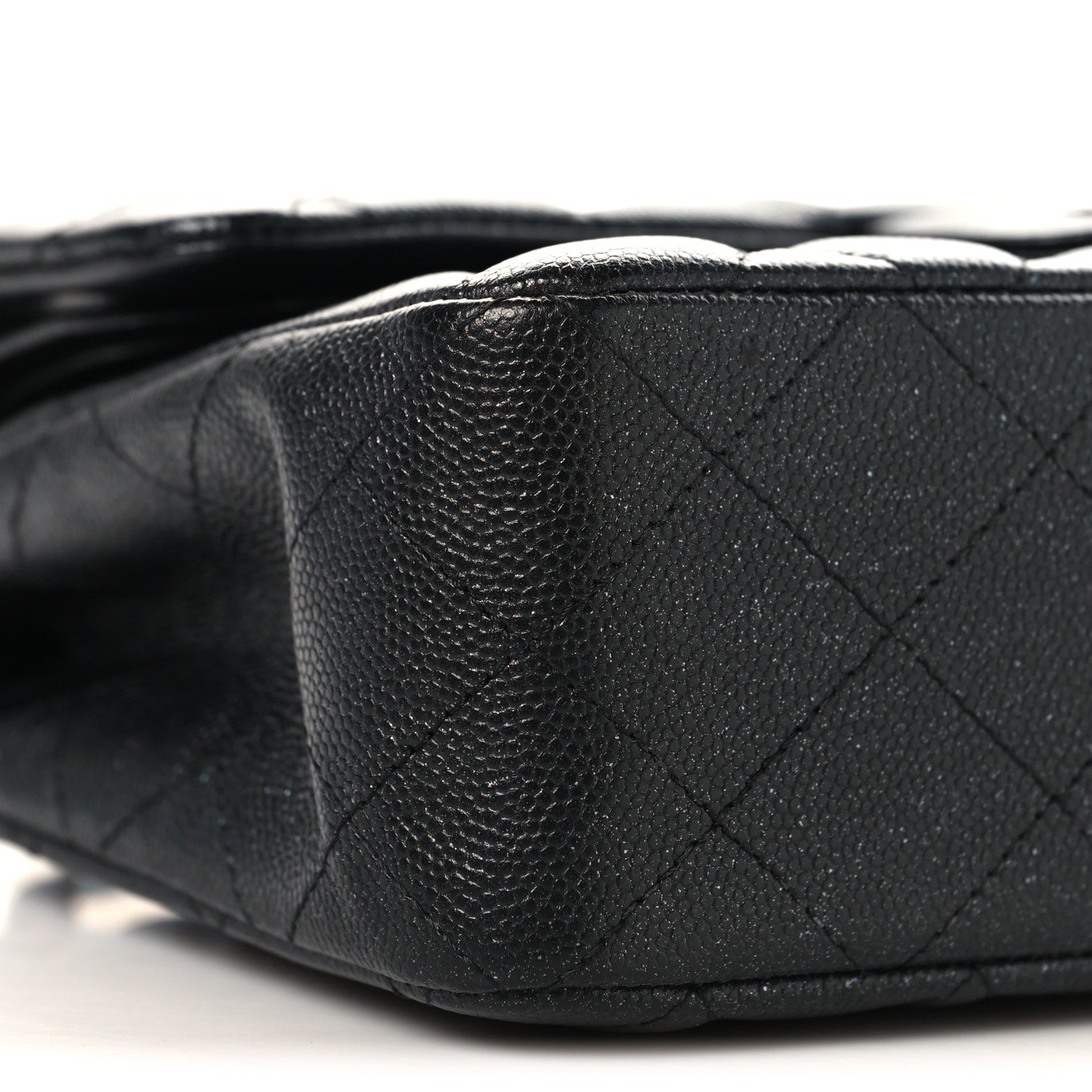 Chanel Iridescent Caviar Quilted Small Double Flap Black 9 of 10