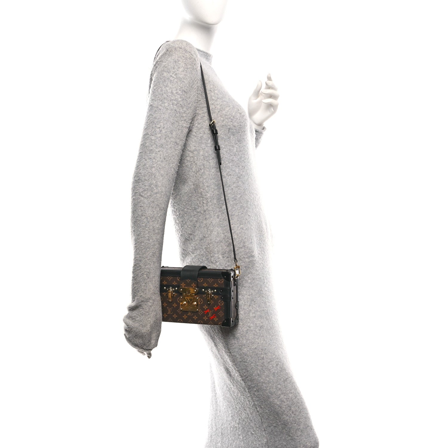 Louis Vuitton Monogram Petite Malle Black 2 of 9