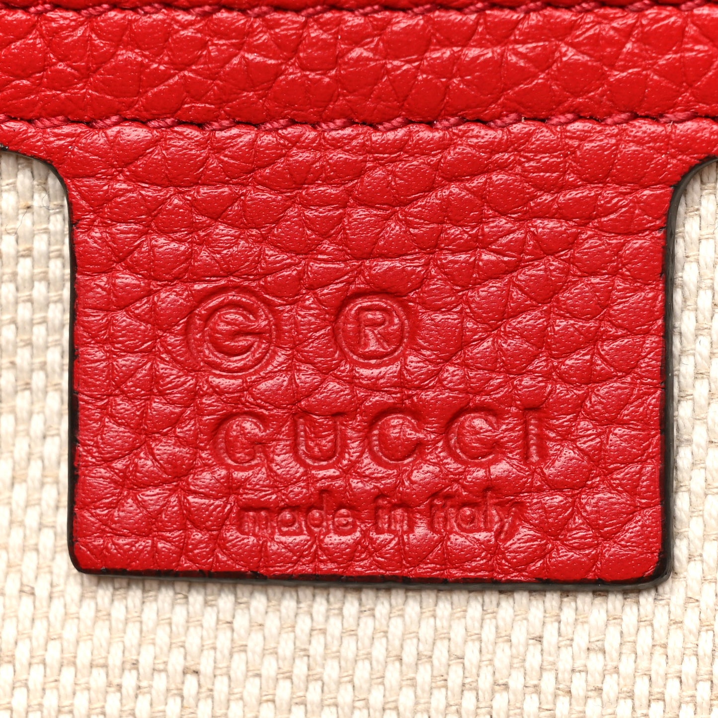 Pebbled Calfskin Medium Soho Flap Crossbody Vibrant Red