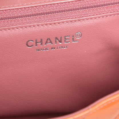 Chanel Patent Quilted Mini Rectangular Flap Orange 6 of 15