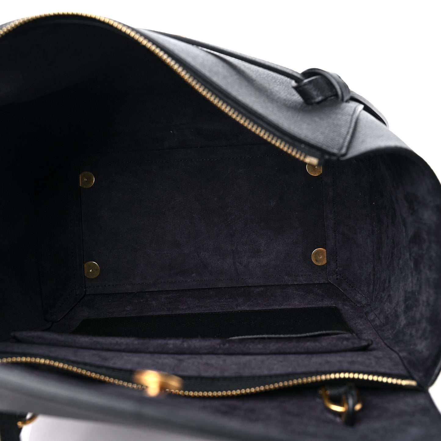 Grained Calfskin Mini Belt Bag Black