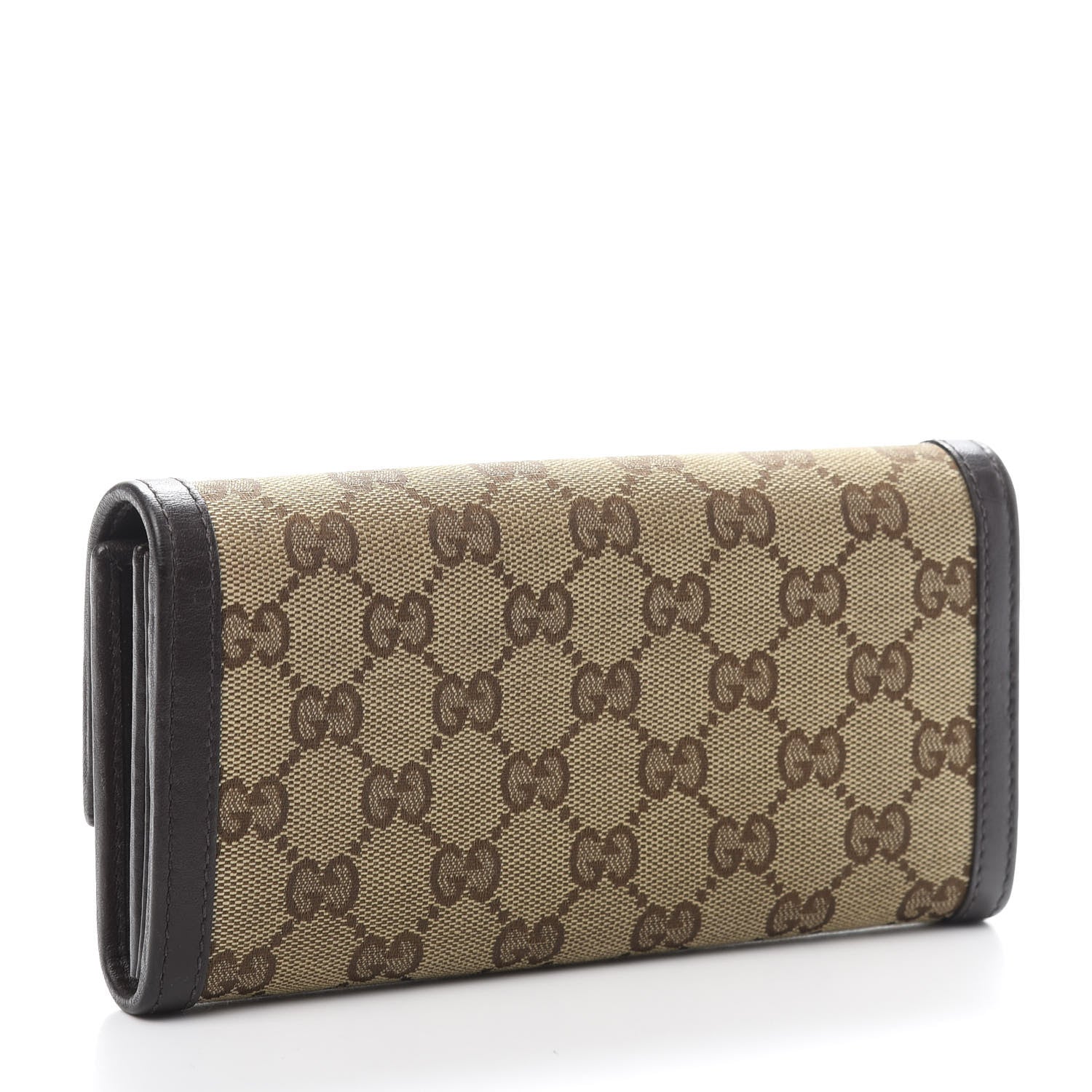 Gucci Monogram Margaux Calfskin Sukey Continental Wallet Beige Ebony Cocoa 3 of 8