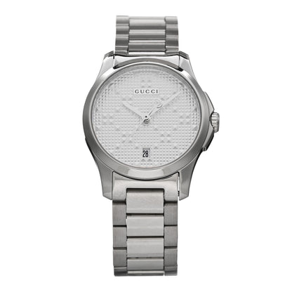 Gucci Stainless Steel 27mm G-Timeless Diamante Quartz Watch 1 of 4