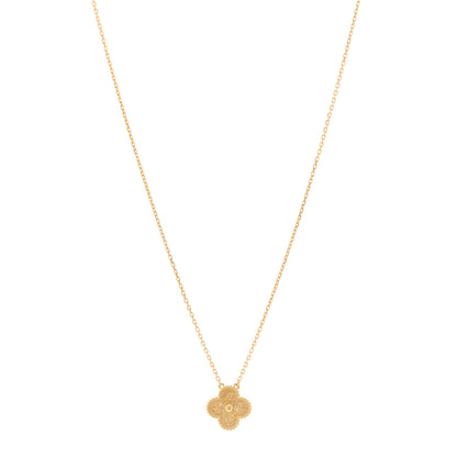 Van Cleef & Arpels 18K Yellow Gold Vintage Alhambra Pendant Necklace 1 of 4