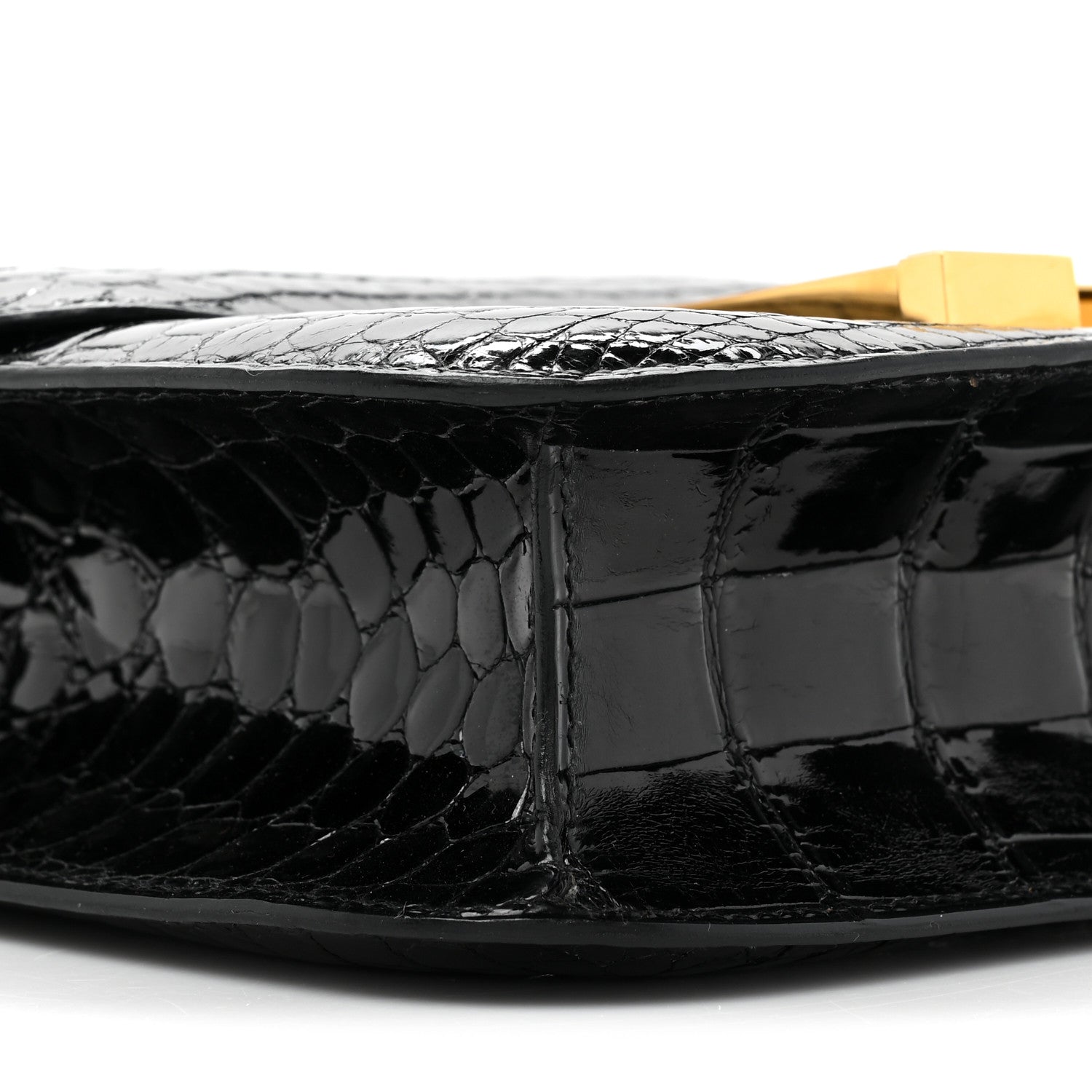 Hermes Shiny Niloticus Crocodile Constance 23 Black 8 of 9