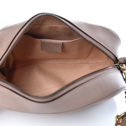 Gucci Calfskin Matelasse Small GG Marmont Chain Shoulder Bag Porcelain Rose 5 of 7