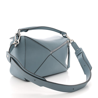 Loewe Calfskin Medium Puzzle Bag Stone Blue 3 of 11
