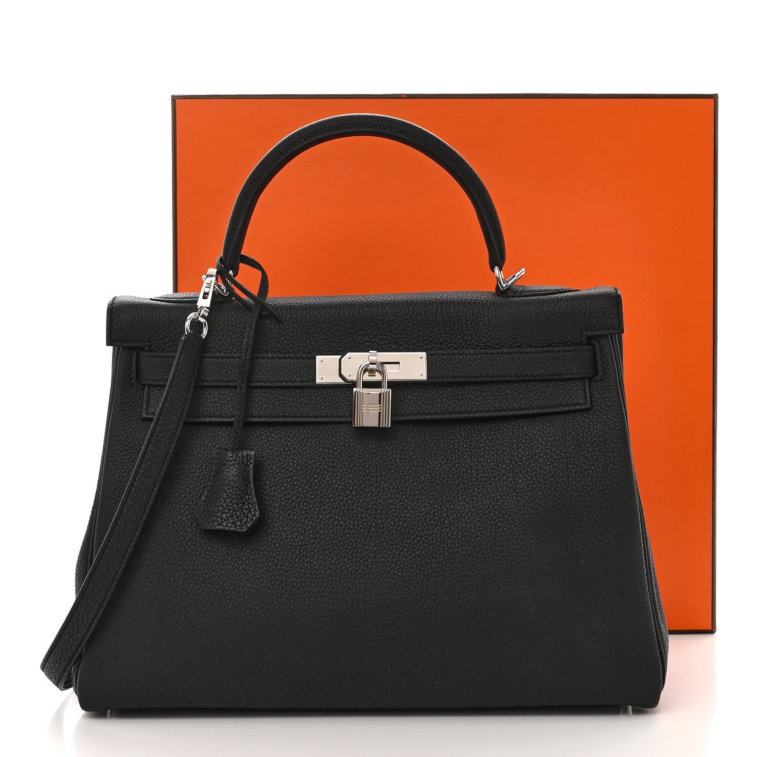 Hermes Togo Kelly Retourne 32 Black 11 of 11