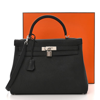 Hermes Togo Kelly Retourne 32 Black 11 of 11