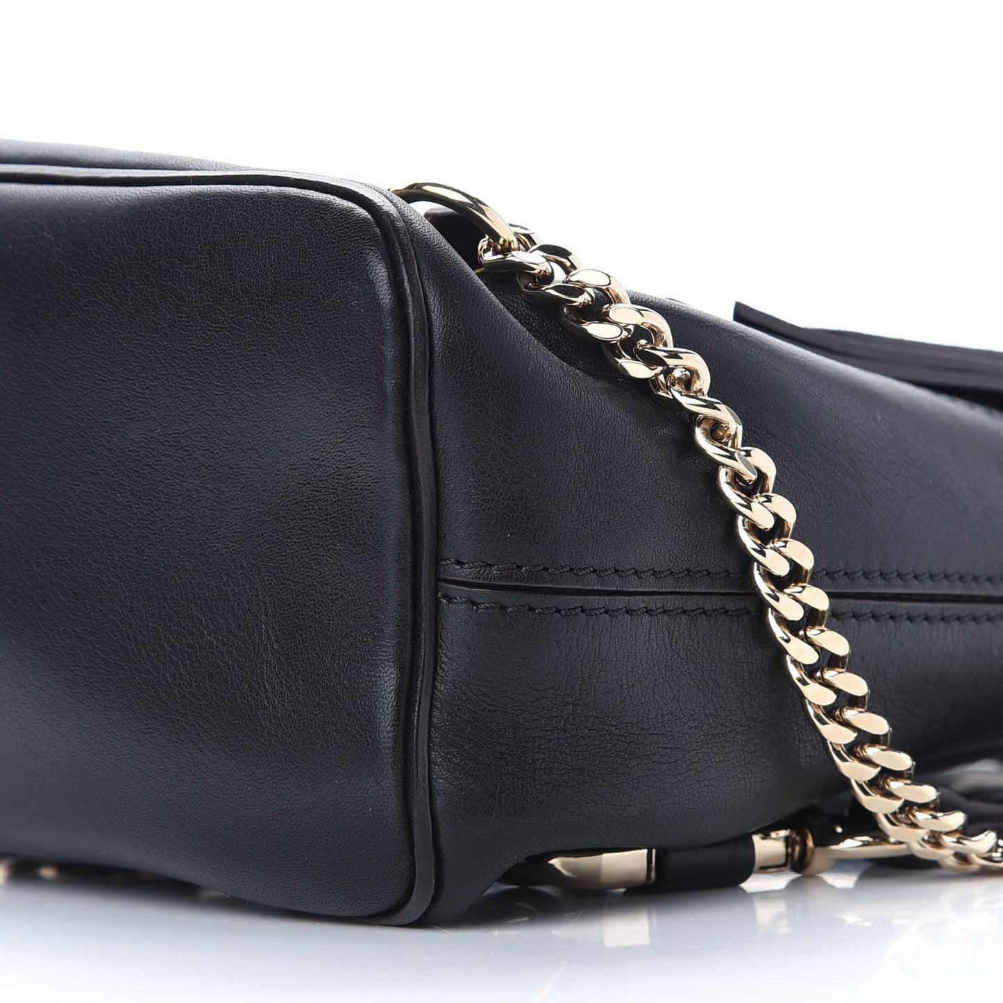 Suede Calfskin Mini Faye Backpack Black