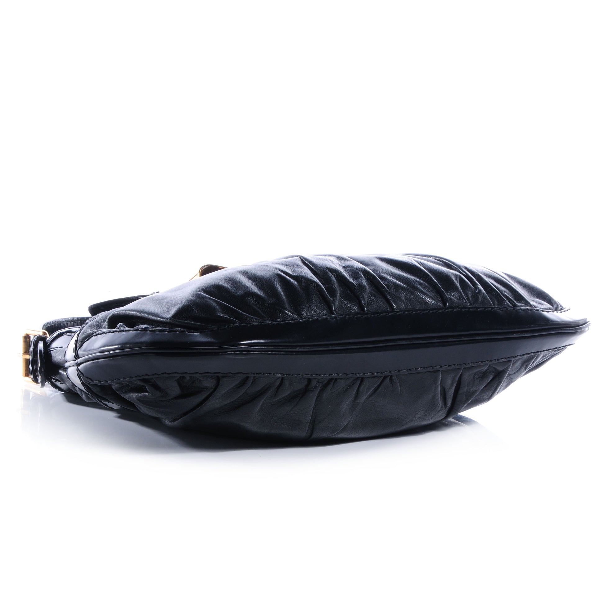 Gucci Leather Queen Bow Hobo Black 4 of 7