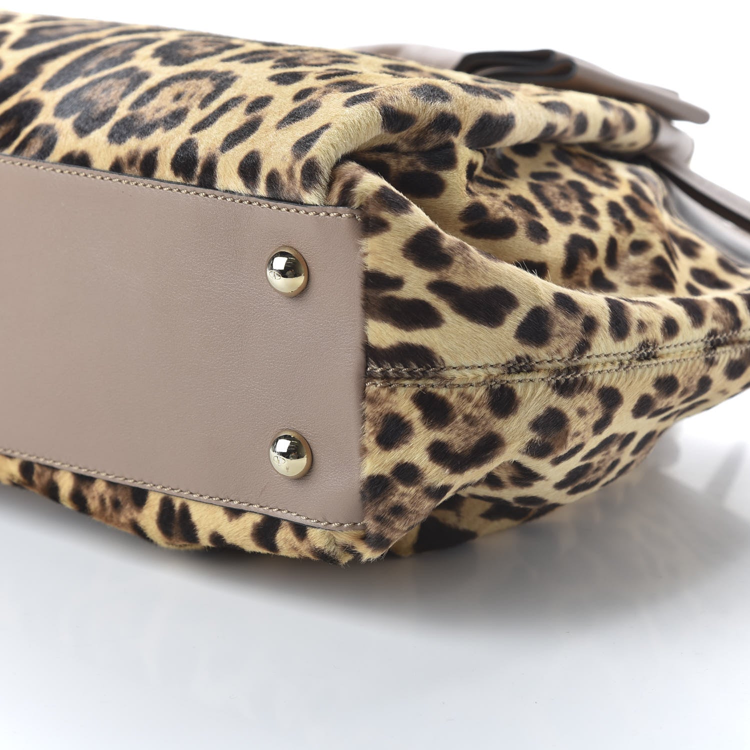 Valentino Garavani Calf Hair Leopard Print Medium Aphrodite Bow Tote 7 of 11