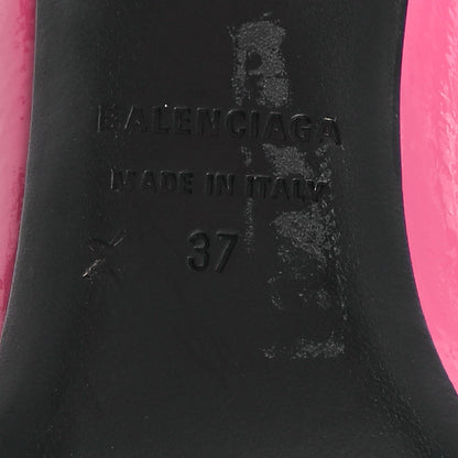 Balenciaga Shiny Calfskin BB Square Knife 80mm Pumps 37 Sweet Pink 7 of 9