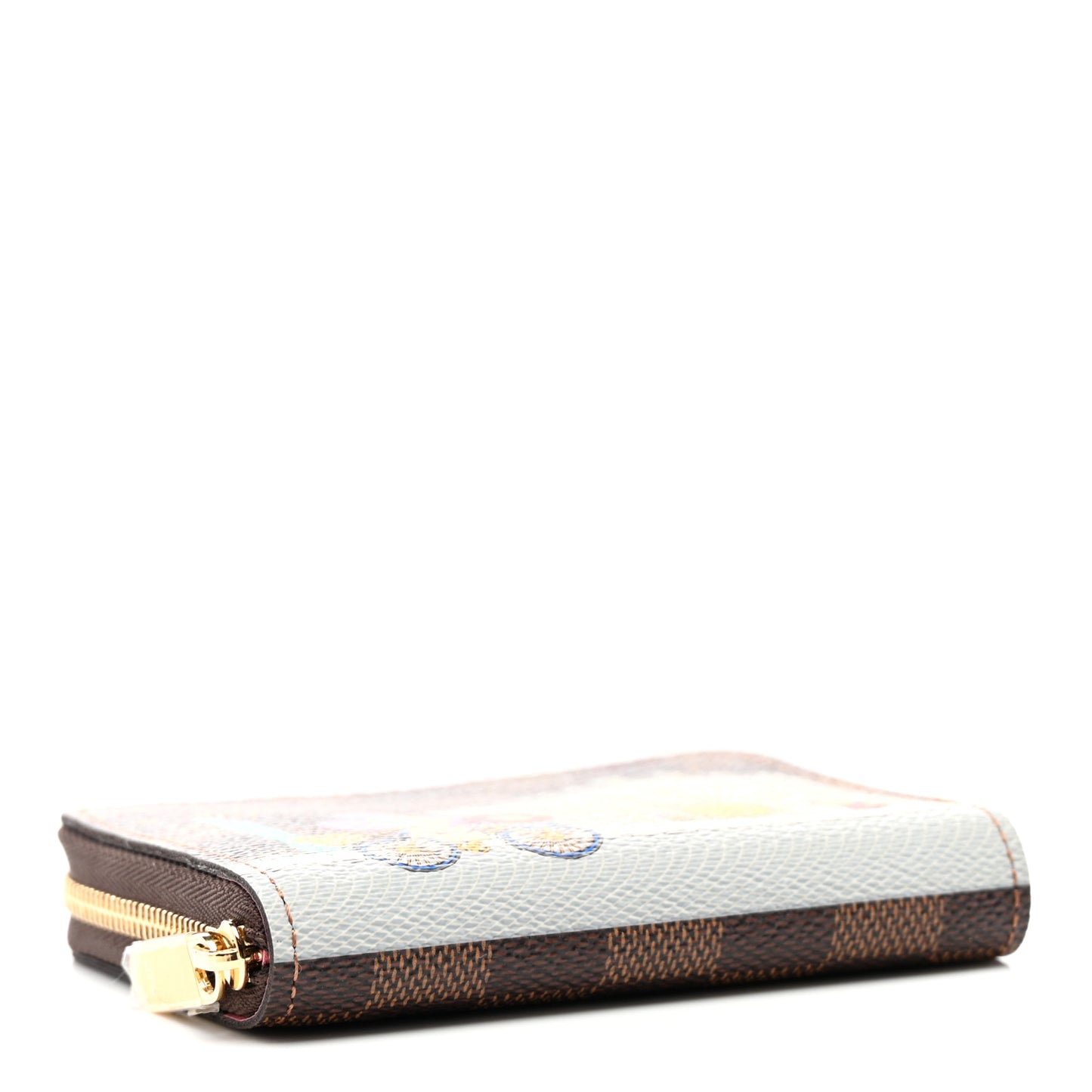 Damier Ebene 2022 Christmas Animation Paris Zippy Coin Purse Pink
