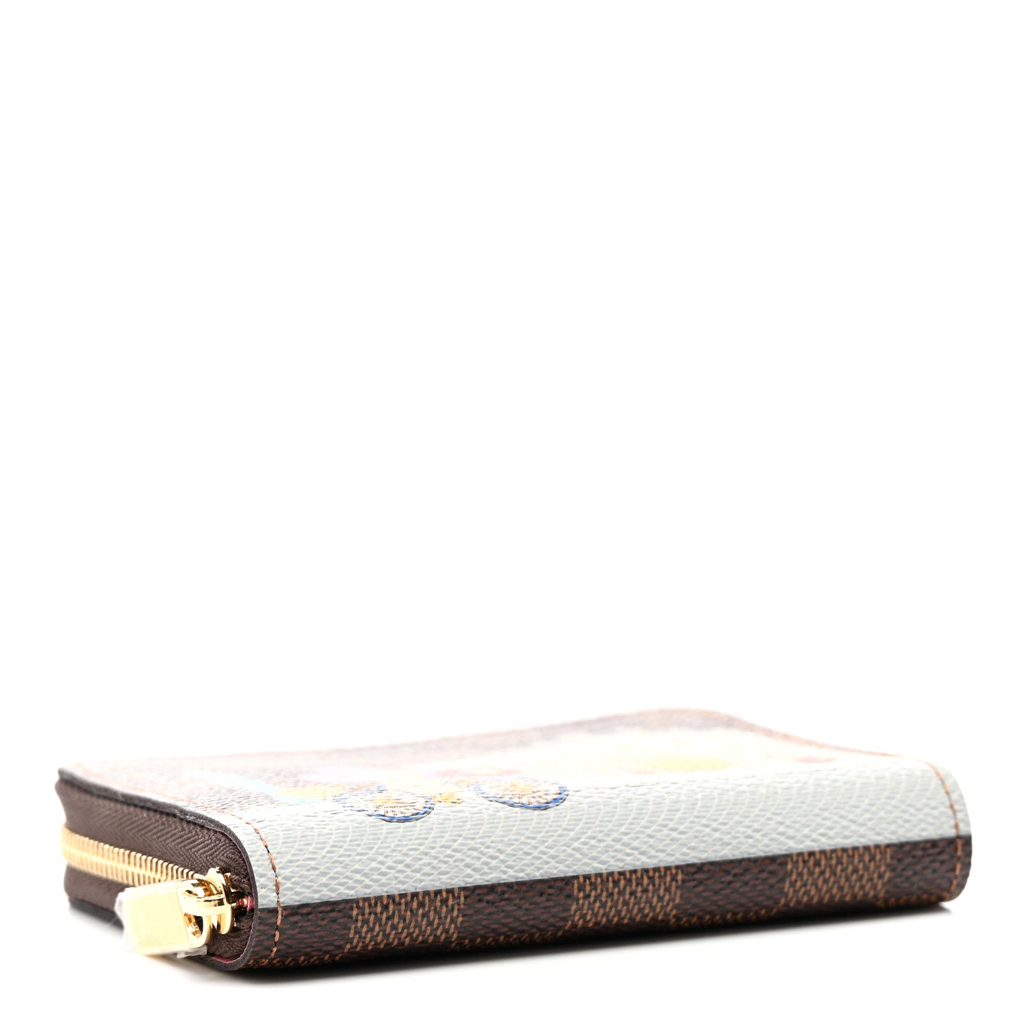 Louis Vuitton Damier Ebene 2022 Christmas Animation Paris Zippy Coin Purse Pink 4 of 7