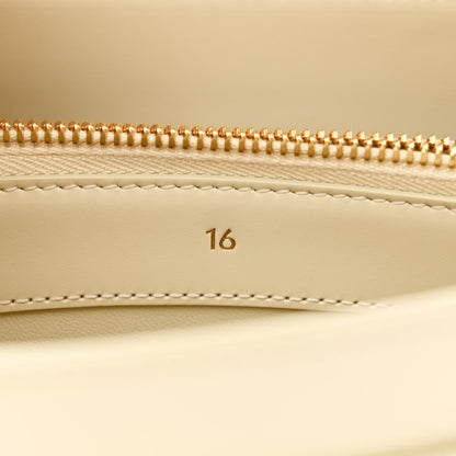 Celine Satinated Calfskin Small 16 Top Handle Bag Limestone 9 of 13