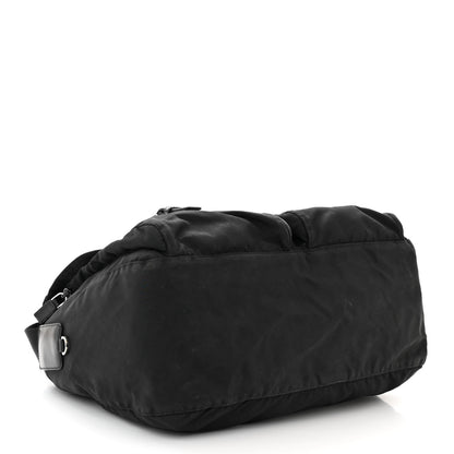 Prada Tessuto Nylon Saffiano Vela Messenger Bag Black 4 of 11