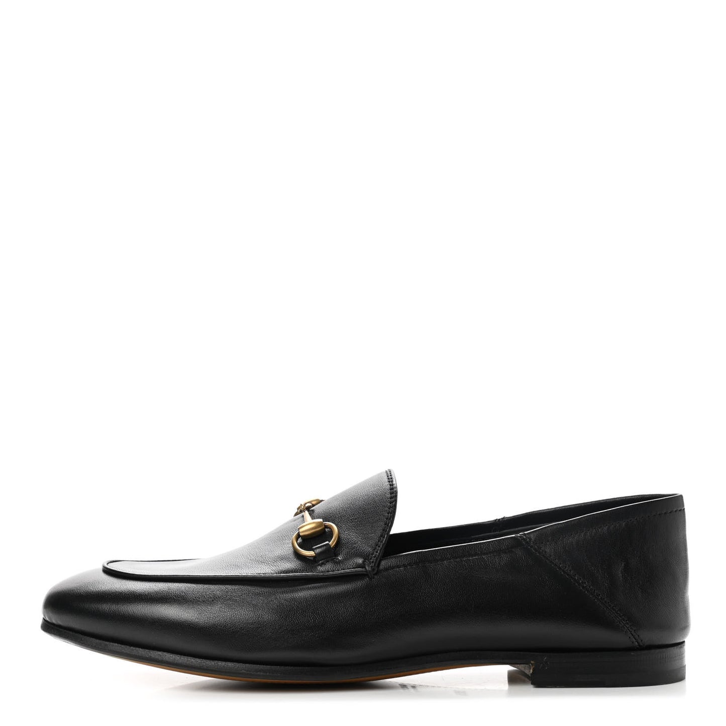 Lambskin Womens Brixton Horsebit Loafers 38.5 Black