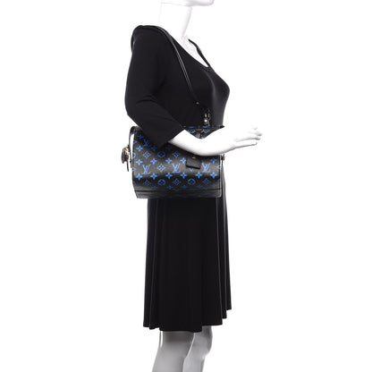 Louis Vuitton Colored Monogram Speedy Amazon PM Blue Black 2 of 10