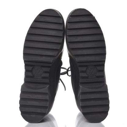 Louis Vuitton Suede Calfskin Monogram Laureate Platform Desert Boots 38 Black 5 of 8