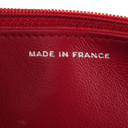 Chanel Lambskin Quilted Wallet On Chain WOC Red 7 of 8