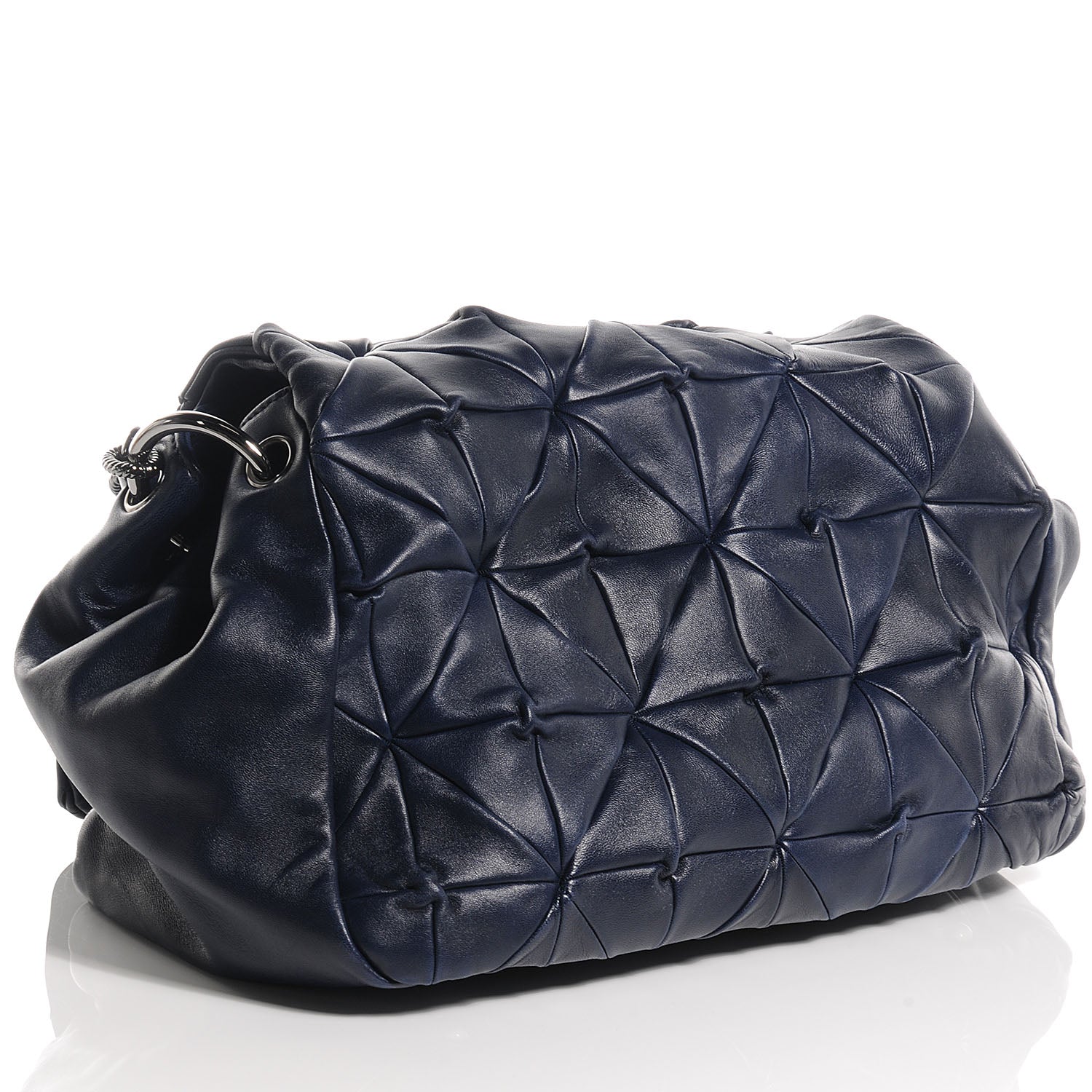 Chanel Lambskin Origami Soft Squares Accordion Flap Navy 3 of 7