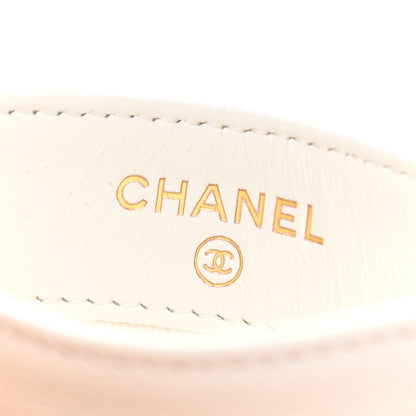 Chanel Caviar Quilted Card Holder White 6 of 8