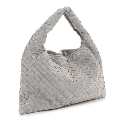Bottega Veneta Suede Intrecciato Small Hop Sterling 3 of 12