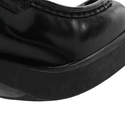 Prada Spazzolato Metal Triangle Logo 85mm Loafers 40 Black 11 of 12