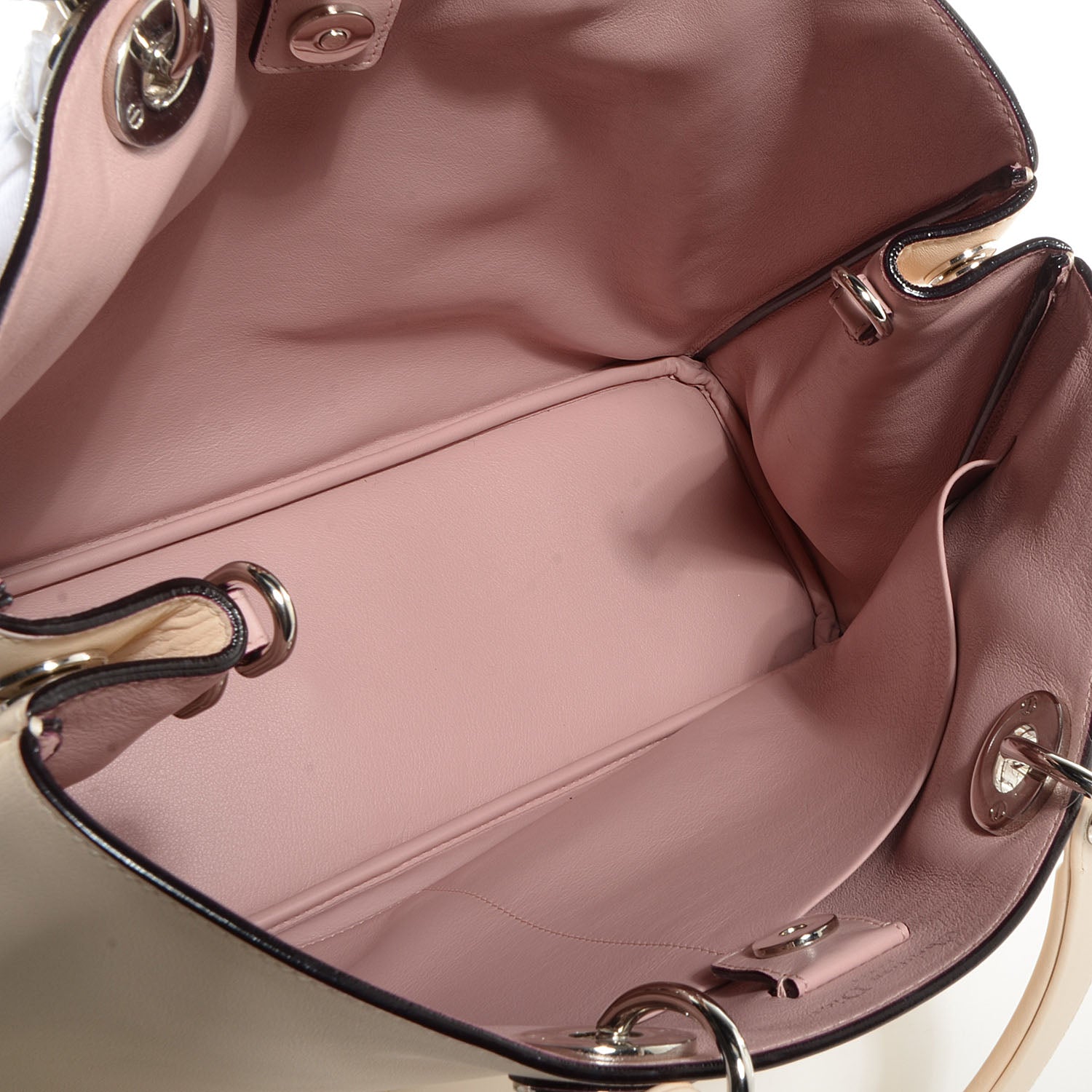 Christian Dior Smooth Calfskin Large Diorissimo Tote Beige 6 of 9