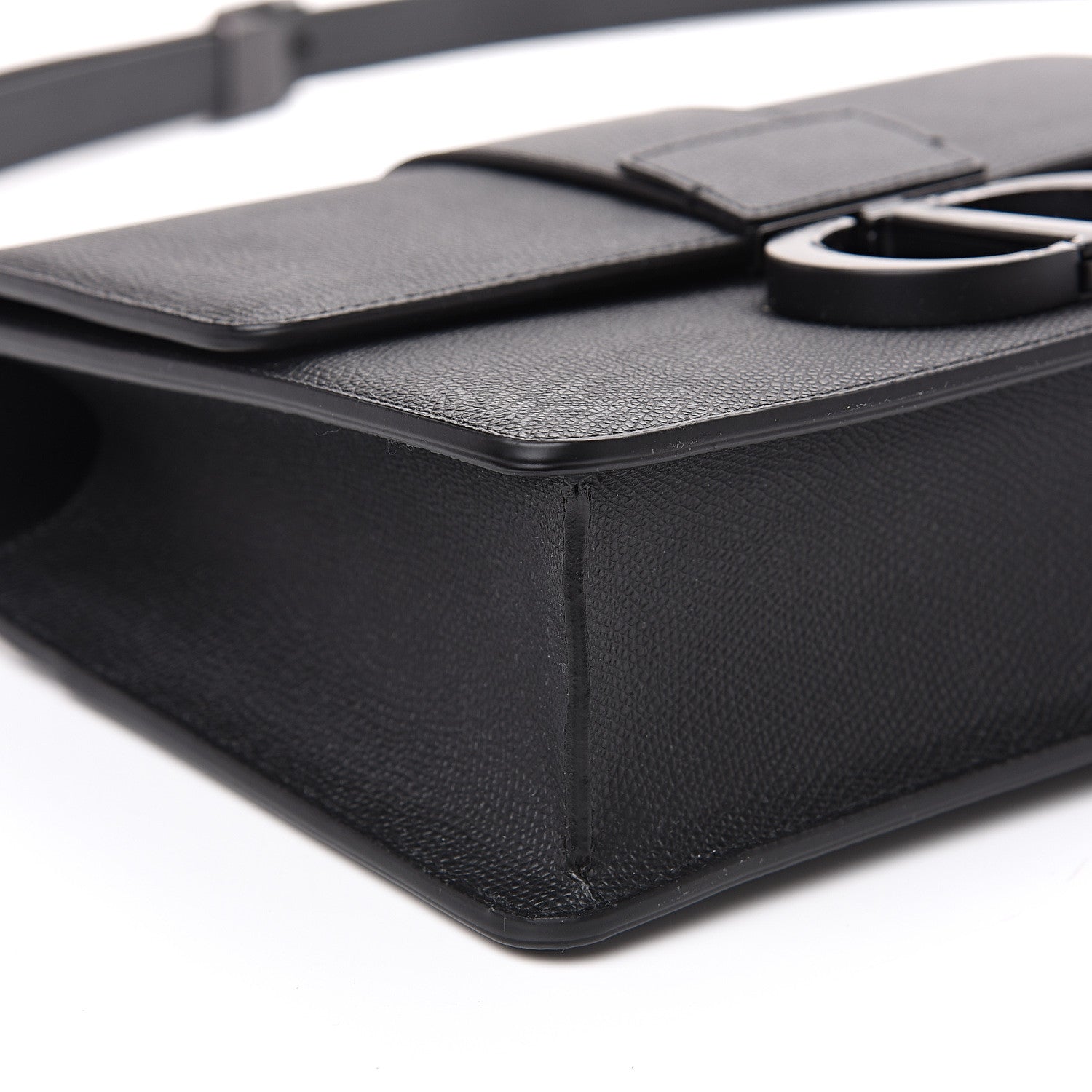 Christian Dior Ultra Matte Grained Calfskin 30 Montaigne Flap Bag Black 6 of 8