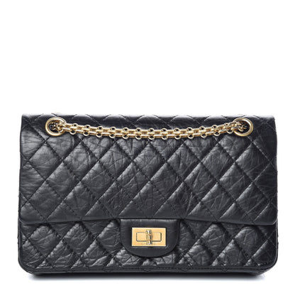 Chanel Aged Calfskin Quilted 2.55 Reissue 225 Flap Black 1 of 16