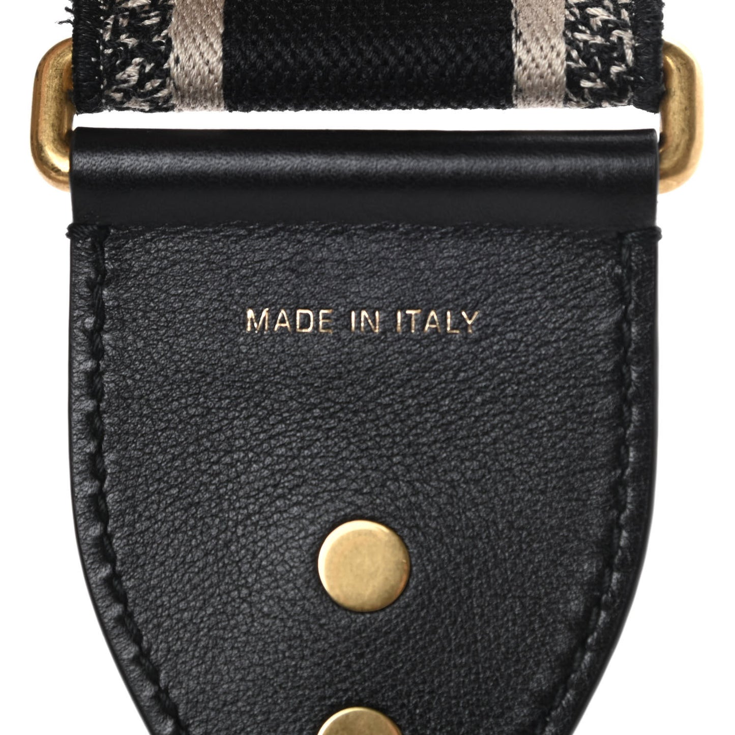 Canvas Embroidered Shoulder Strap Blue