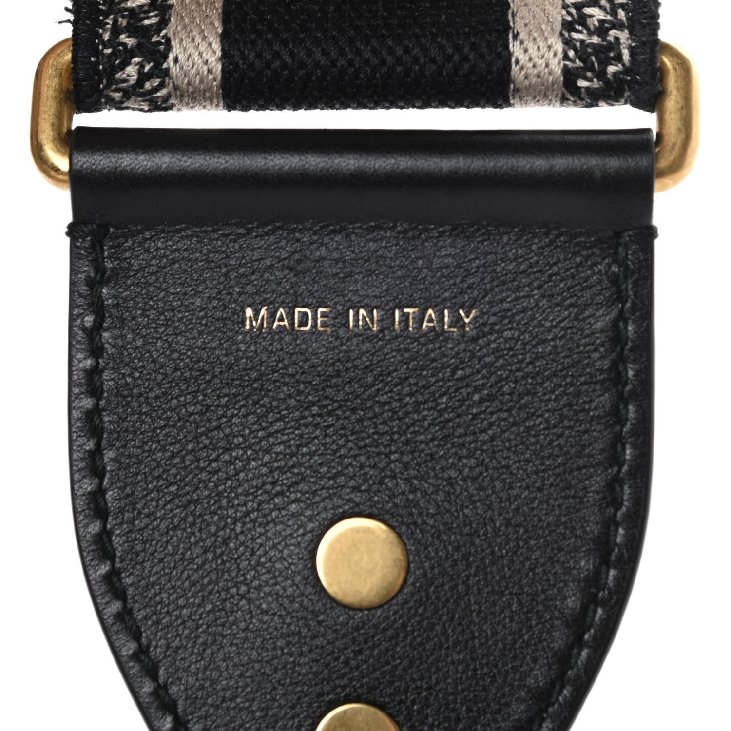 Christian Dior Canvas Embroidered Shoulder Strap Blue 4 of 6