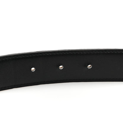 Hermes Box Togo 32mm Guilloche H Belt 95 38 Black Gold 5 of 7