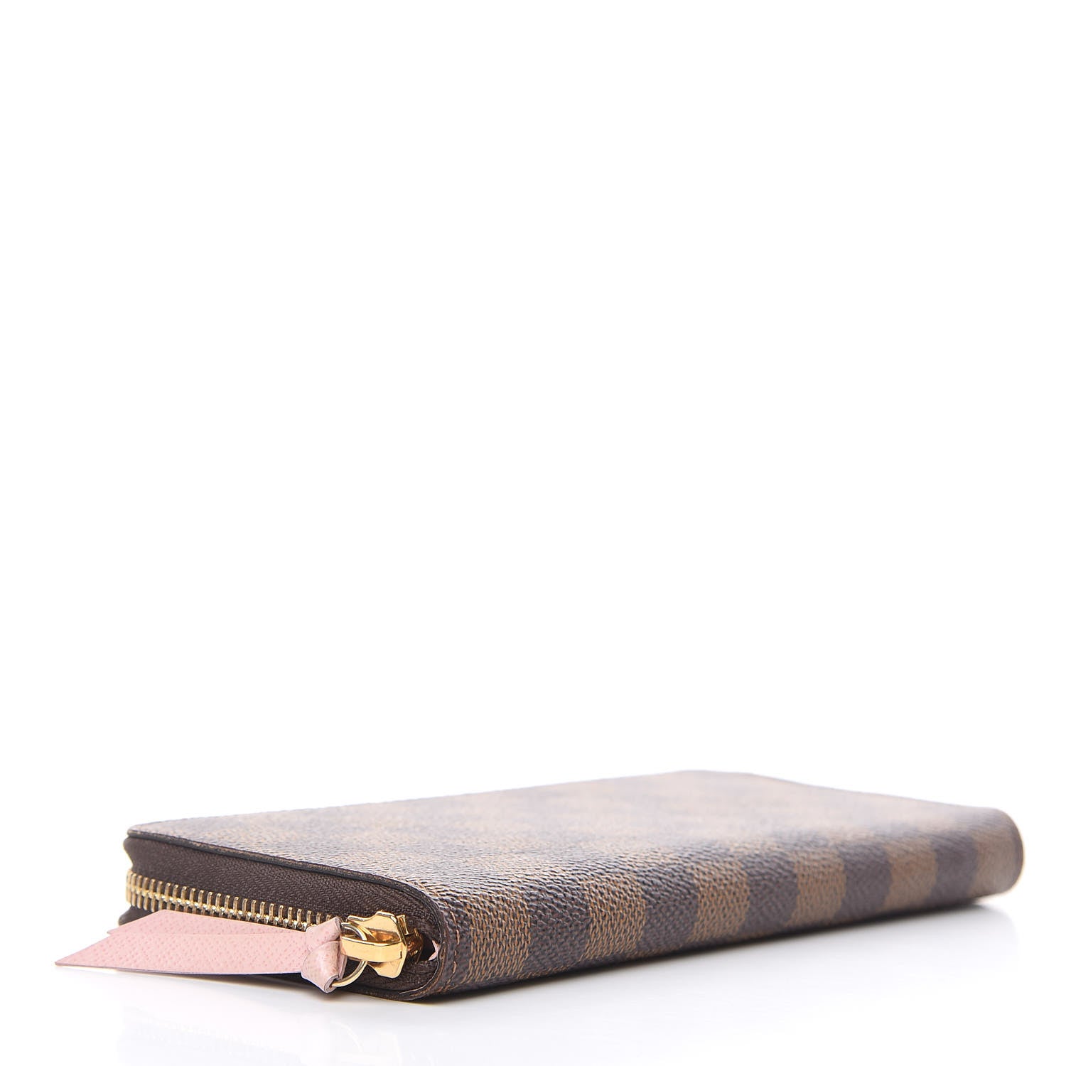 Louis Vuitton Damier Ebene Clemence Wallet Rose Ballerine 4 of 10