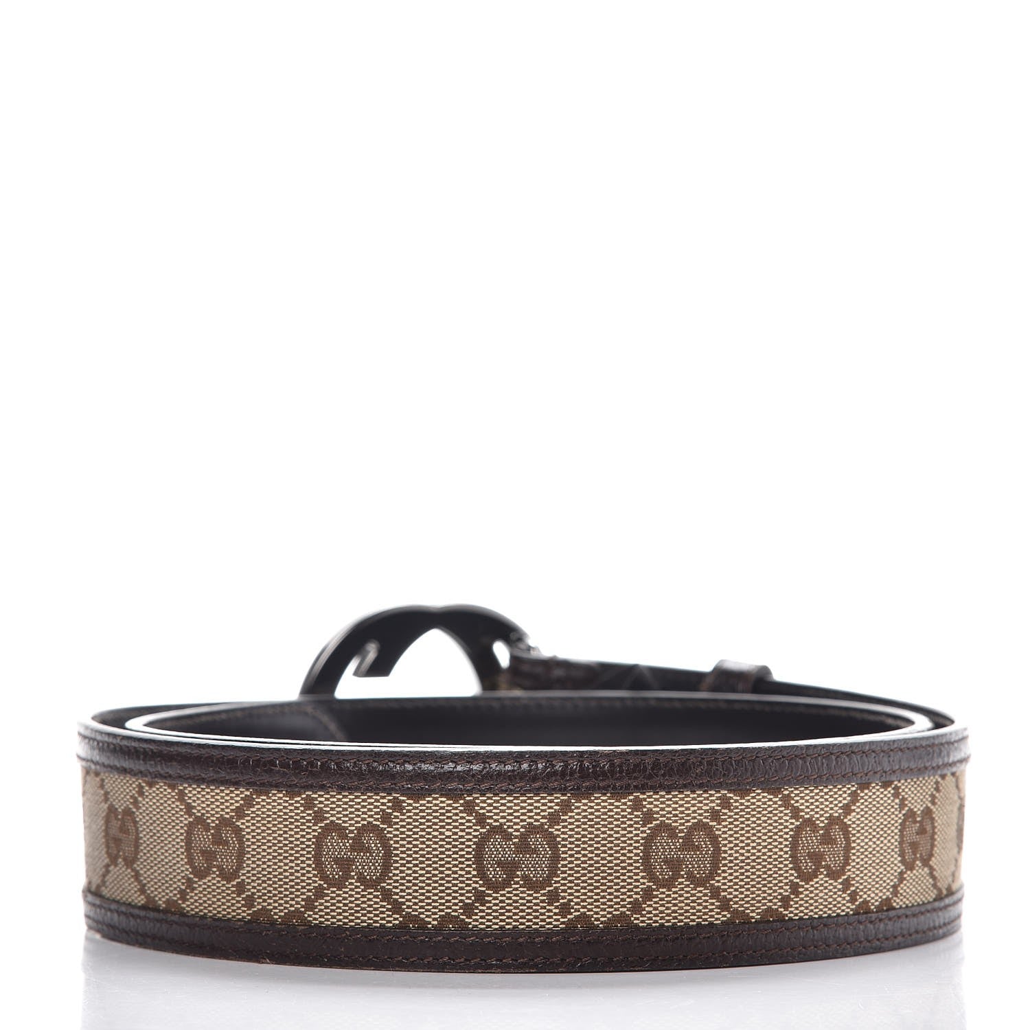 Gucci Monogram Interlocking G 40mm Belt 90 36 Dark Brown 3 of 9