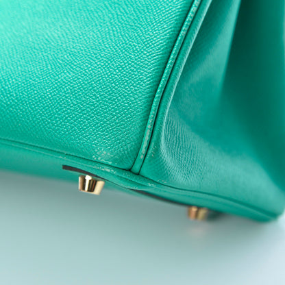 Hermes Epsom Birkin 30 Bleu Paon 10 of 22