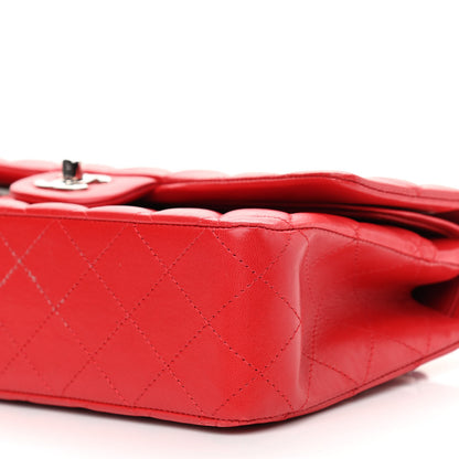 Chanel Lambskin Quilted Medium Double Flap Red 9 of 12