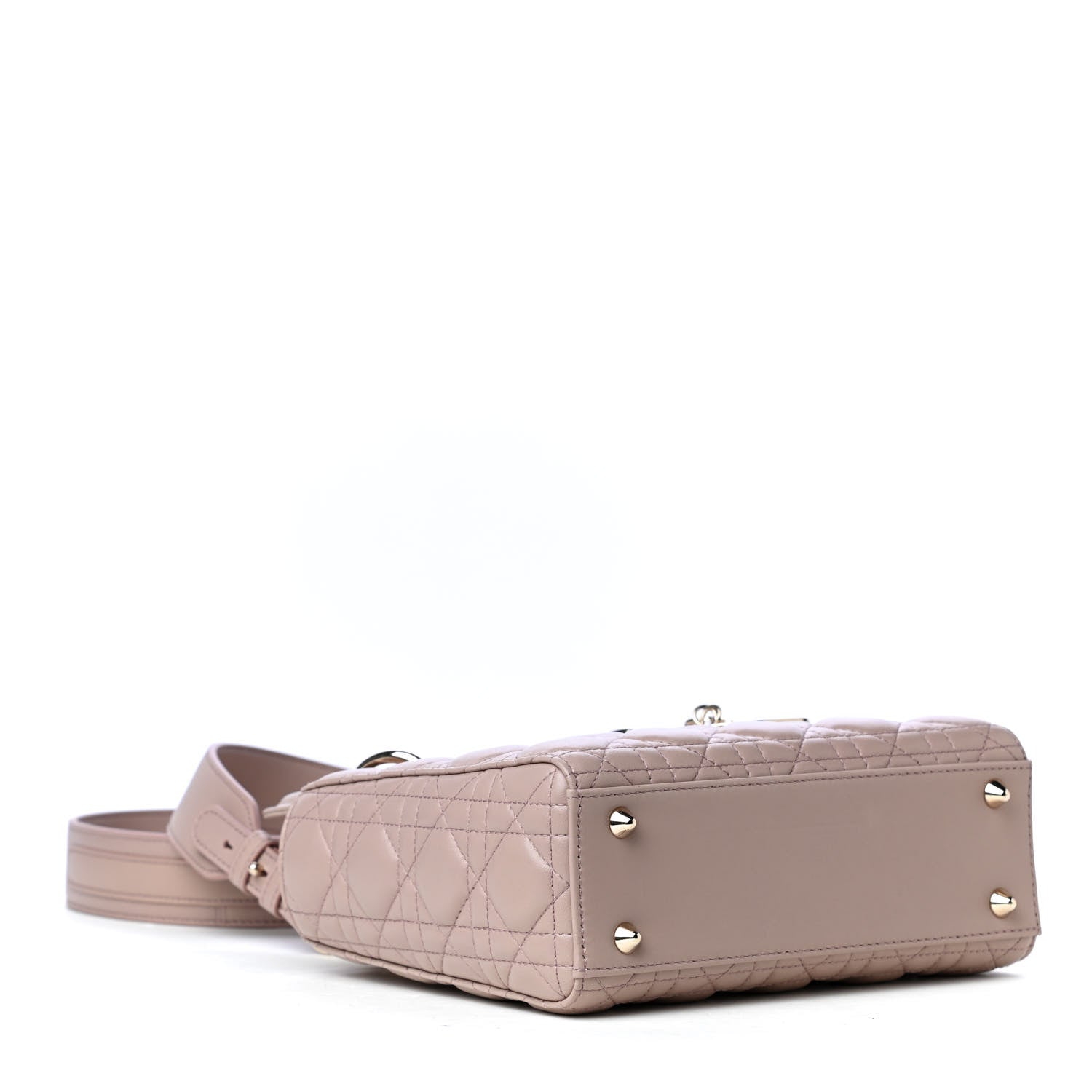 Christian Dior Lambskin Cannage Small Lucky Badges My Lady Dior Taupe 4 of 16