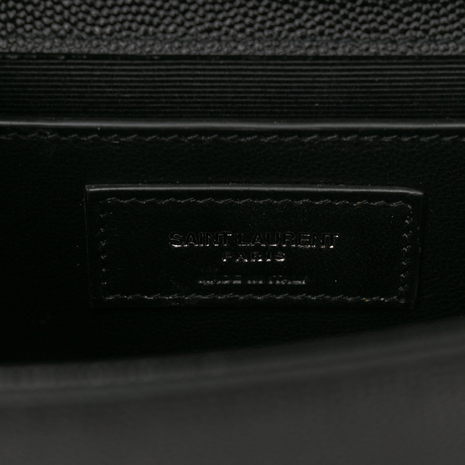 Saint Laurent Grain De Poudre Small Monogram Monochrome Kate Satchel Black 6 of 9