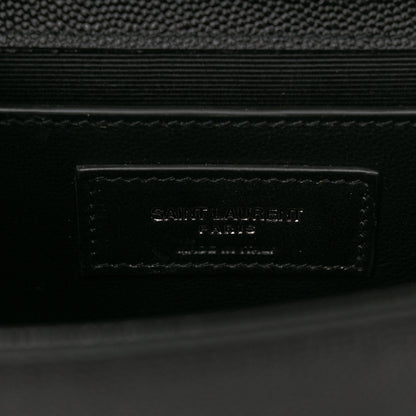 Saint Laurent Grain De Poudre Small Monogram Monochrome Kate Satchel Black 6 of 9