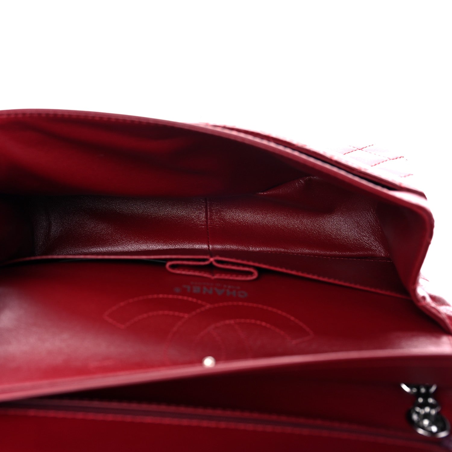 Chanel Patent Caviar Quilted 2.55 Reissue 226 Flap Burgundy 7 of 10
