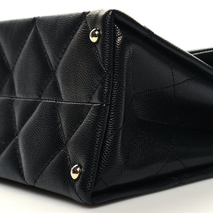 Chanel Caviar Quilted Mini Retro Twist Top Handle Flap Black 10 of 11